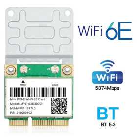 Wifi 6, Mini PCI-E, Wireless notebook, laptop adapter, Bluetooth 5.3