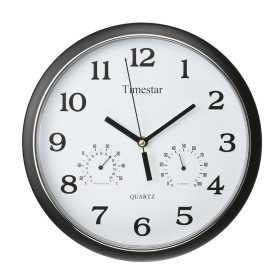 Falióra - Fekete keretes, fehér számlapos, barométeres. 30 cm TB