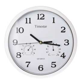 Falióra - Fehér keretes, fehér számlapos, barométeres. 30 cm PW110