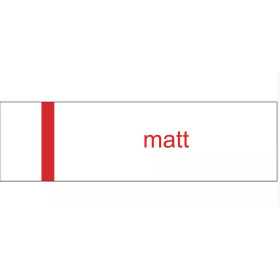 Laserply - 1,5 mm - fehér / piros