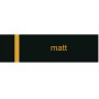 Laserply - 1,5 mm - matt fekete / arany
