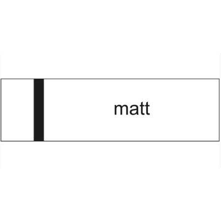 Laserply - 1,5 mm - matt fehér / fekete