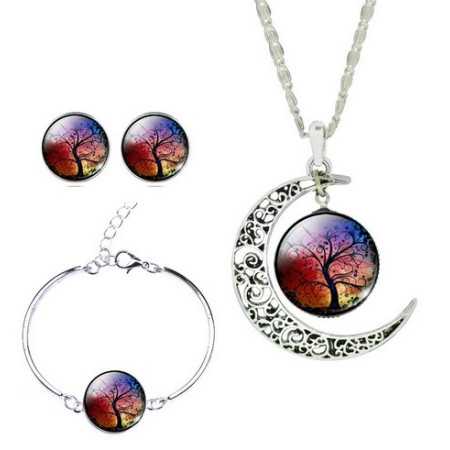 Nyaklánc, karlánc, fülbevaló szett 1.  00091ec