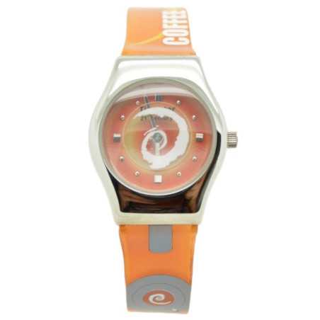 Gyermek óra vidám színekben, narancs. 