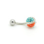 Piercing Swarovski kristállyal  