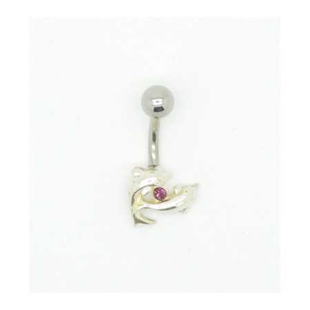 Piercing Swarovski kristállyal