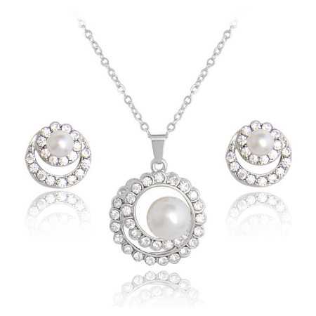 Gyöngy strasszos szett 00038ec