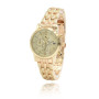 Arany színű női karóra, dátum kijelzéssel. 448oc