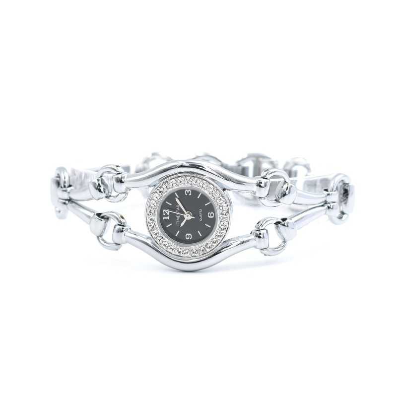 Timestar női ékszeróra, fekete számlappal, strasszkövekkel. 712oc Timestar női ékszeróra, fekete számlappal, strasszkövekkel. 712oc