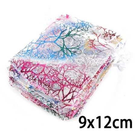 Mintás organza ékszertasak. 707oc