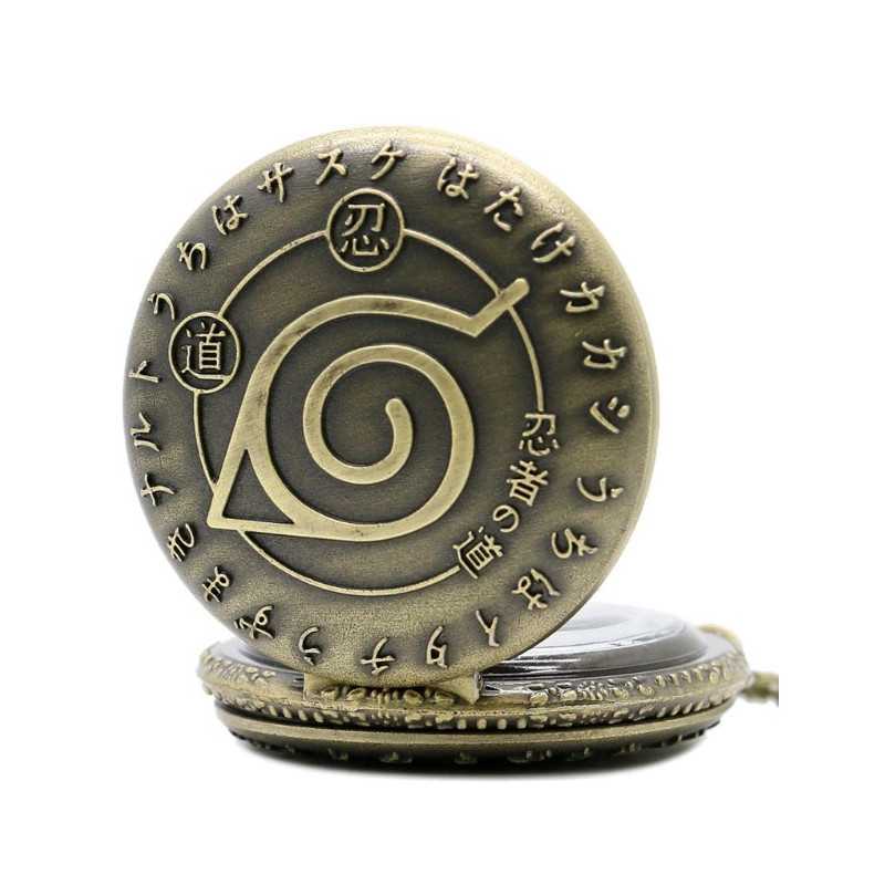 Férfi Naruto vintage zsebóra, lánccal, bronz színben. 135-3oc Férfi Naruto vintage zsebóra, lánccal, bronz színben. 135-3oc
