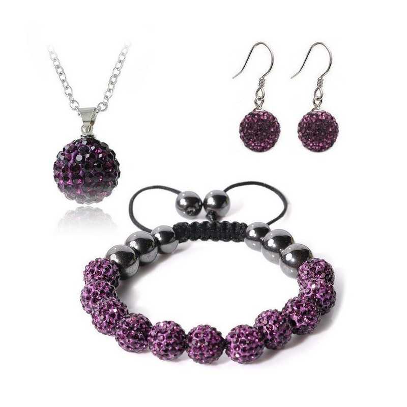 Swarovski kristályos szett. Nyaklánc, medál, karkötő, fülbevaló. Bordó 113-0ec Swarovski kristályos szett. Nyaklánc, medál, karkötő, fülbevaló. Bordó 113-0ec
