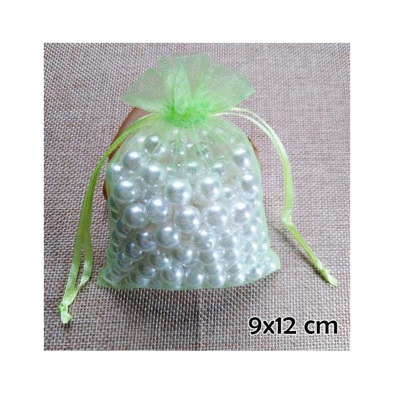 Zöld színű organza ékszertasak. 712-9oc Zöld színű organza ékszertasak. 712-9oc