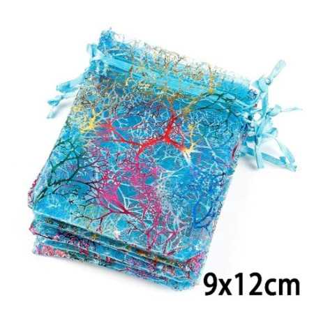 Mintás organza ékszertasak. 708oc