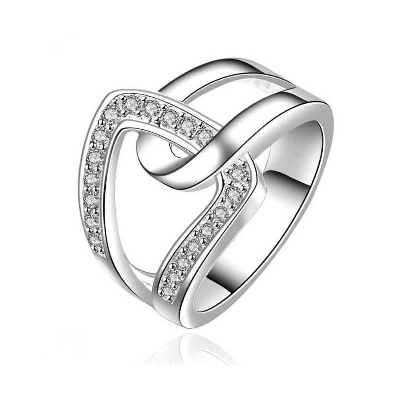 Csiszolt kristályokkal díszített gyűrű 809as