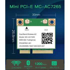 Dual Band 2400Mbps Mini PCI-E Wifi 6 Wireless notebook adapter