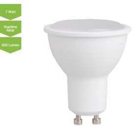 LED lámpa GU10 7 Watt SMD 560 Lm 120° opál DW Napfény fehér