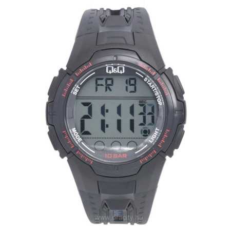 Q&Q digitális sportos uniszex karóra, fekete. 517oc