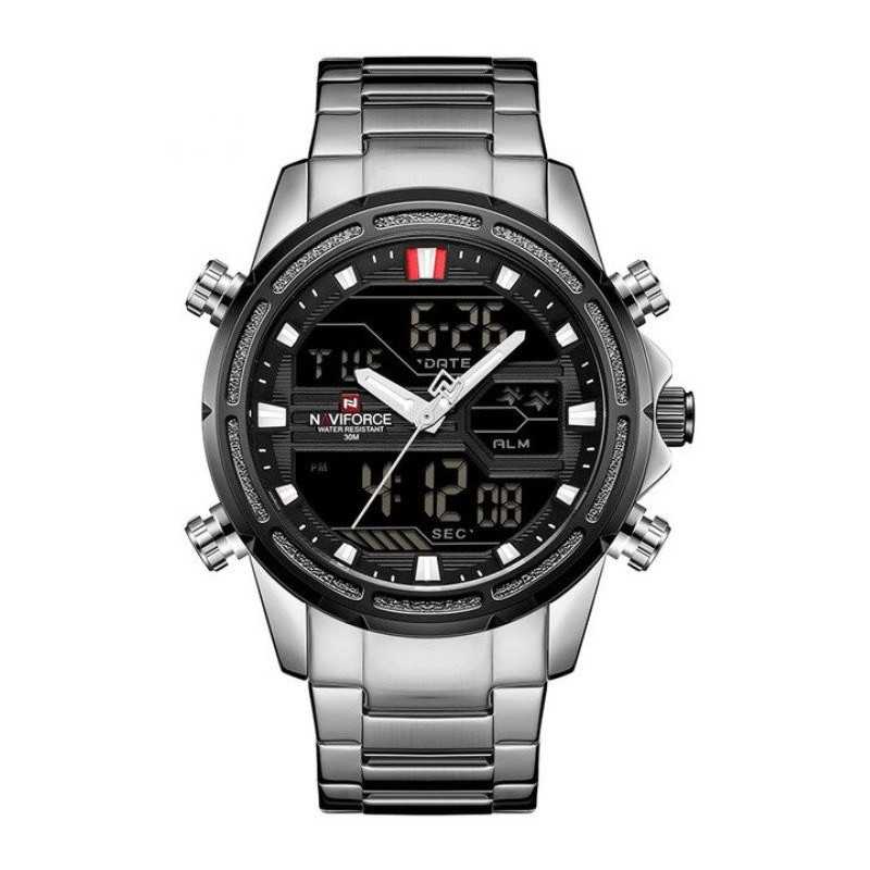 Naviforce NF9138M, ezüst színű férfi karóra. 425-2oc Naviforce NF9138M, ezüst színű férfi karóra. 425-2oc