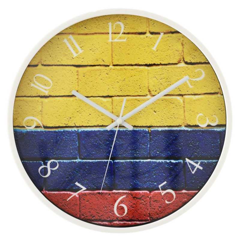 Falióra - Színes mintás. Átmérő: 30 cm Falióra - Színes mintás. Átmérő: 30 cm