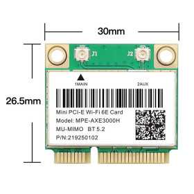 Wifi 6, Mini PCI-E, Wireless notebook, laptop adapter, Bluetooth 5.2